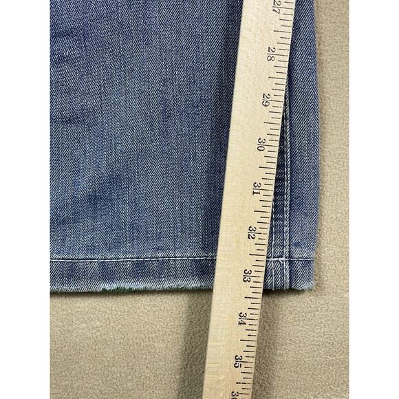 Dodeca Jeans Mens 40x33 Blue Relaxed Baggy Fit 90s Retro Distressed Wide Leg - Picture 8 of 13